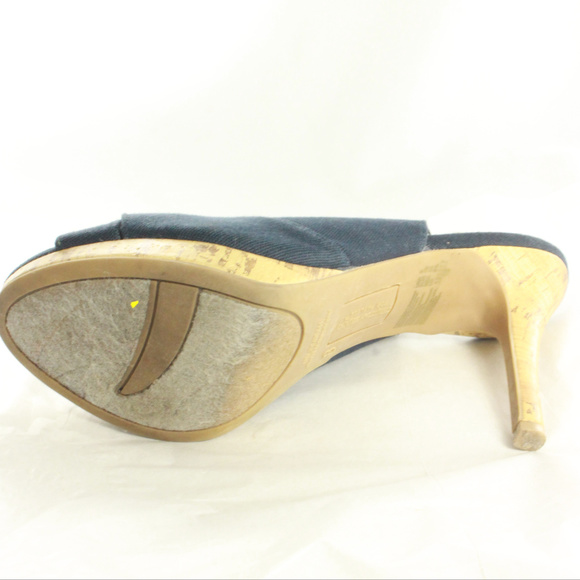 CHRISTIAN SIRIANO Canvas Slingback Peep Toe Heels - Picture 8 of 8